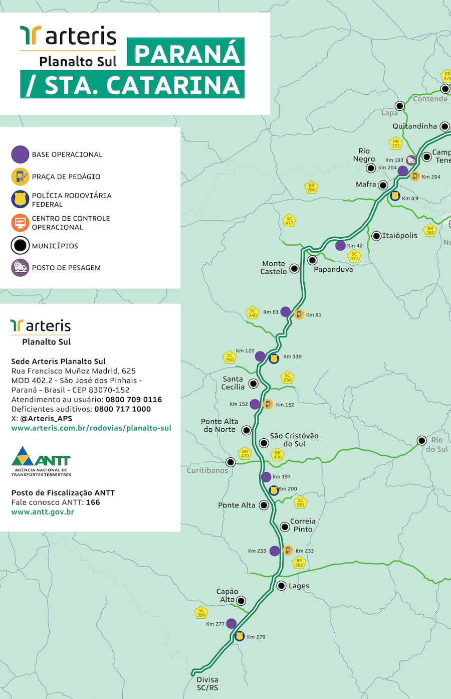 mapa-arteris-planalto-sul